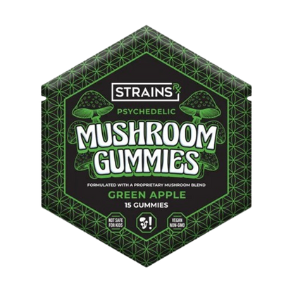 STRAINS RX Mushroom Gummies Green Apple